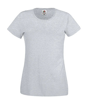 T-SHIRT ORIGINAL DONNA - FRUIT OF THE LOOM grigio melange T-SHIRT ORIGINAL DONNA - FRUIT OF THE LOOM grigio melange